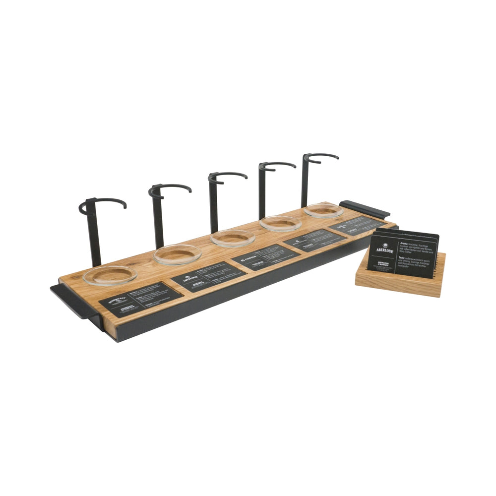 1 Aberlour Whiskey Glorifier Grande 5xportabicchieri + 5xricette Nero/Marrone Legno/Metallo nuovo