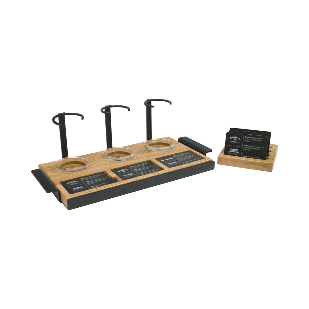 1 Aberlour Whiskey Glorifier Piccolo 3xportabicchieri + 3xricette Nero/Marrone Legno/Metallo nuovo