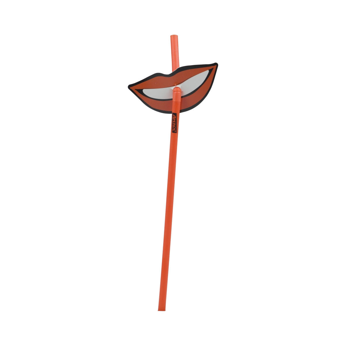 1 liquore Aperol cannuccia set da 10 pezzi plastica arancione "Smile" nuovo