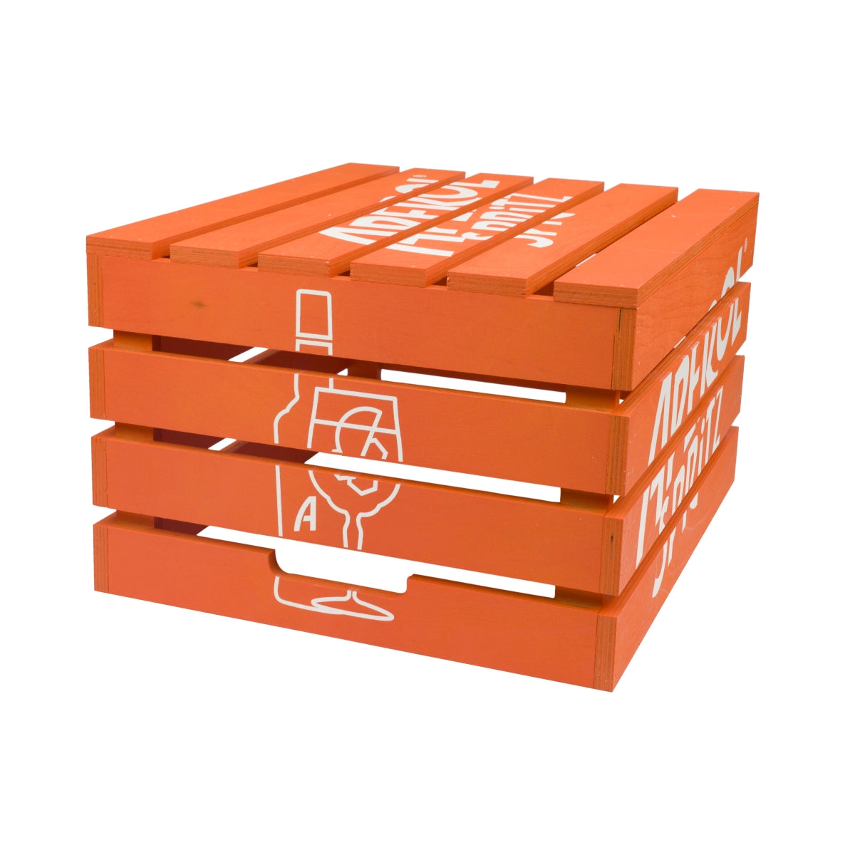 1 Aperol Spritz Liquore Cassetta di Legno Tavolo 45x37x25 cm Arancione "Aperol" nuova – Vista 6