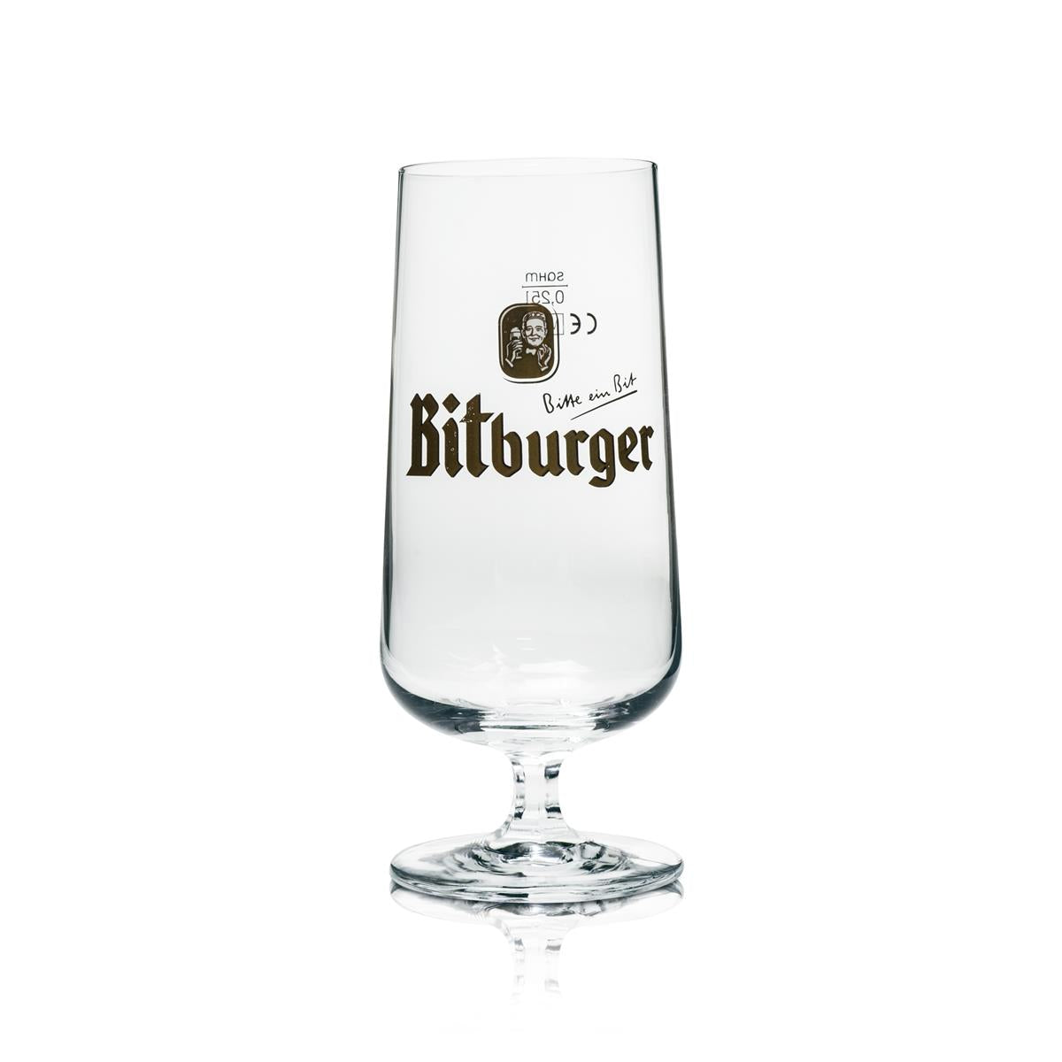 1 bicchiere Bitburger birra 0,25l coppa tulipano Rastal nuovo