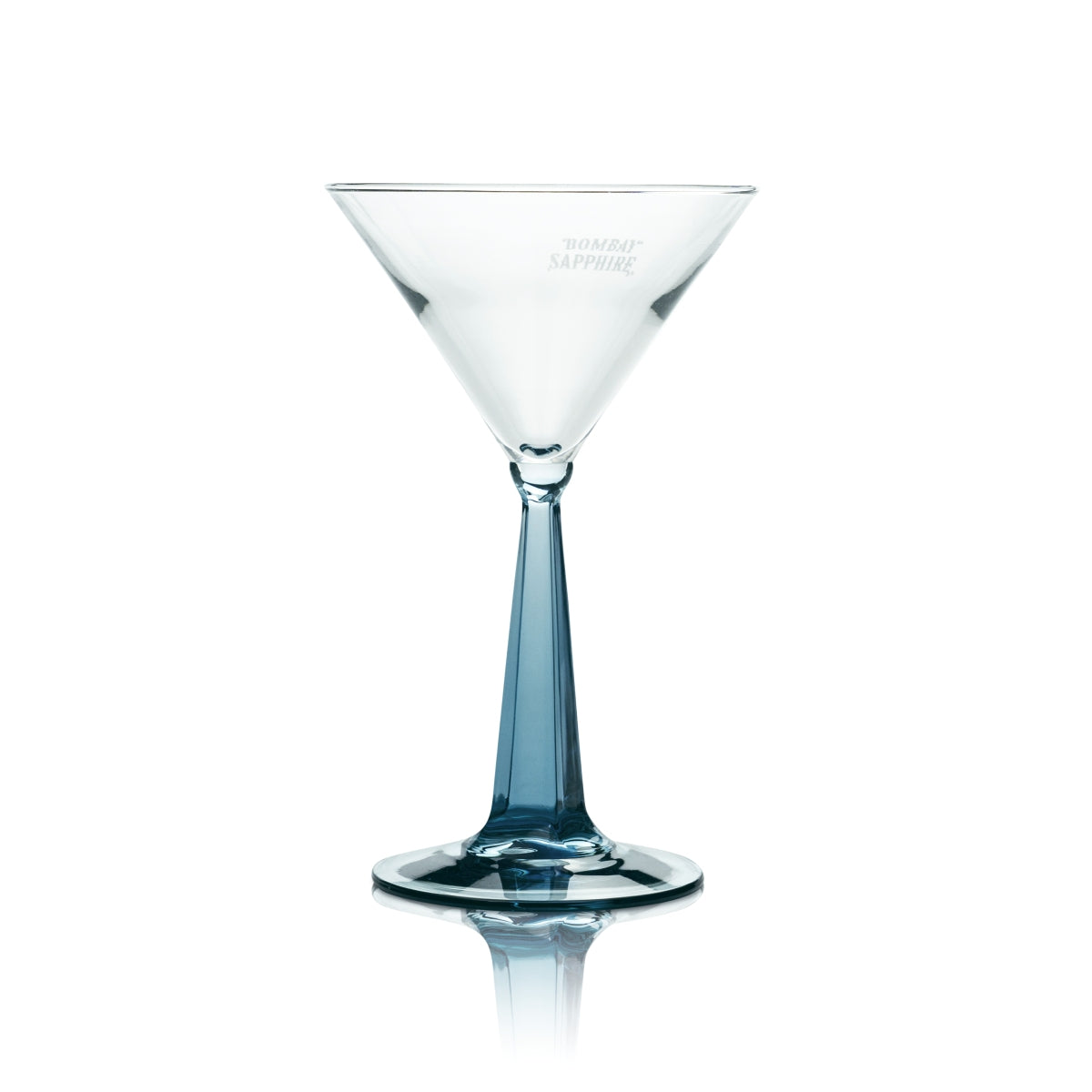 1 bicchiere da gin Bombay Sapphire 0,1 l, forma martini, blu, nuovo