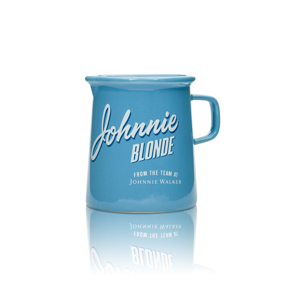 1 tazza da whisky Johnnie Walker 0,3 l BLU con manico "Blonde" nuova