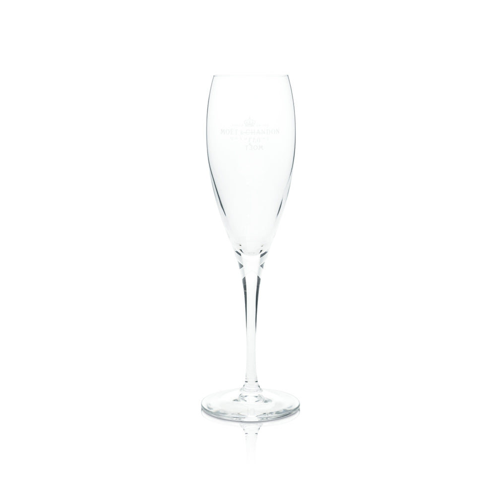 1 bicchiere da champagne Moet Chandon con fiocco 0,1 l nuovo