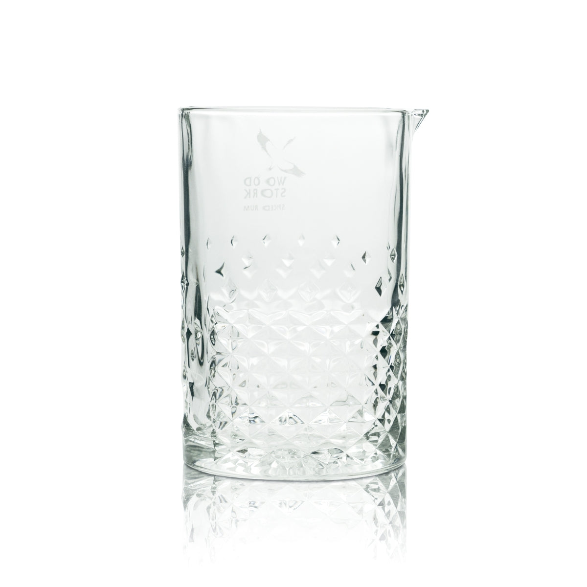 1 bicchiere da cocktail Wood Stork Rum 0,75 l con design in rilievo nuovo – Vista 2