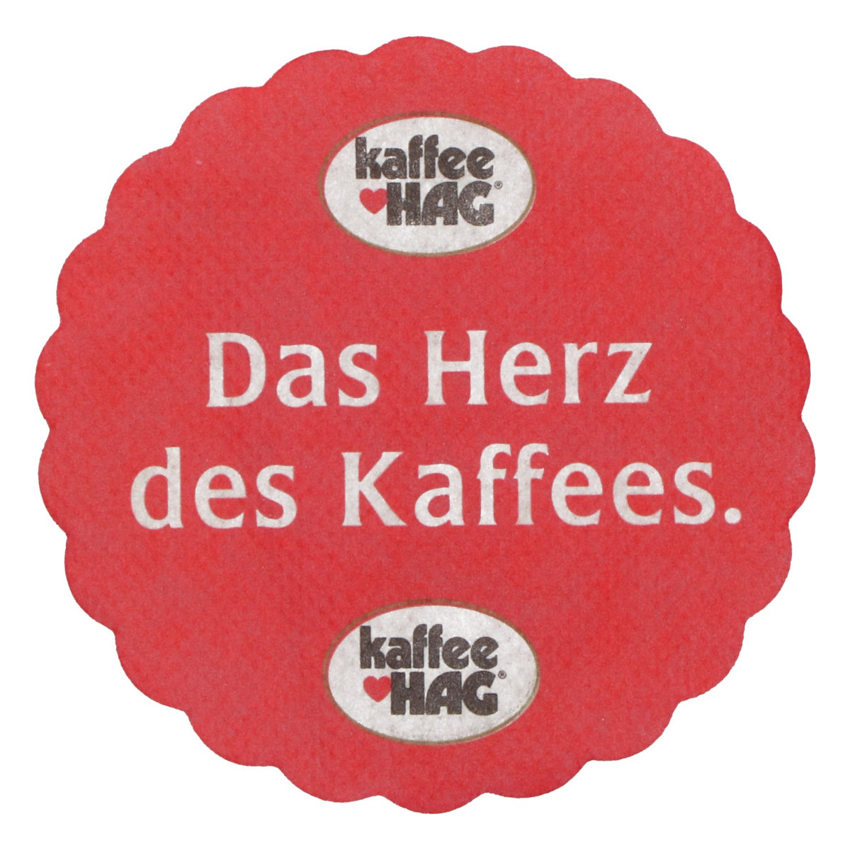 1000x Sottotazza per caffè Hag, rossa – Il cuore del caffè – Sottotazza – Vista 3