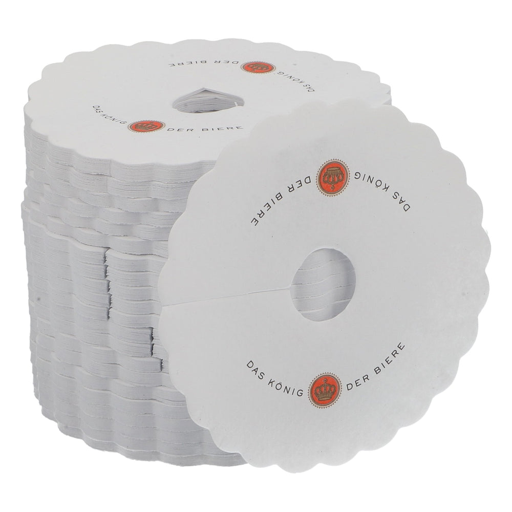 1000x tovagliette di carta König Pilsener Bier con gocciolatoio, tovagliette Pils con gocciolatoio, sottobicchieri di carta con scritta piccola