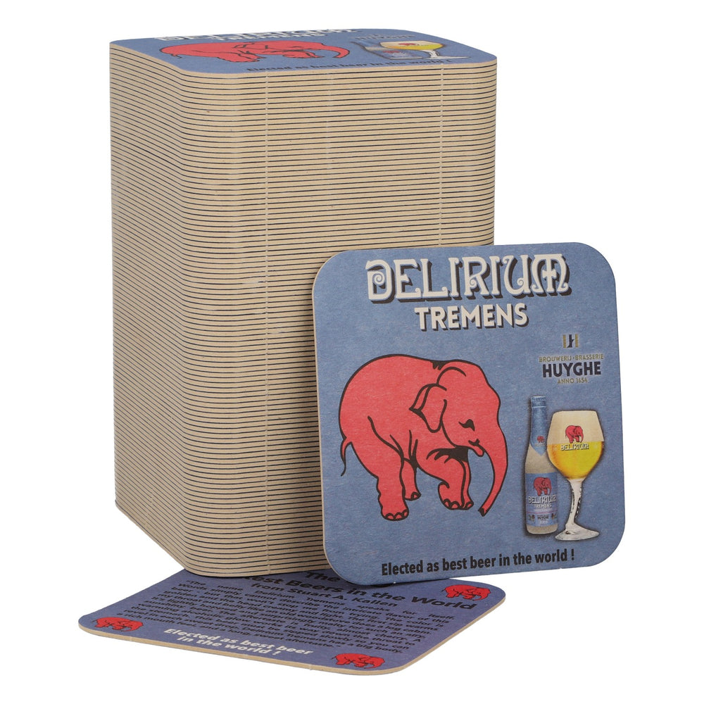 100x sottobicchieri Delirium Bier Bierdeckel Sottobicchieri in vetro Accessori da bar 9x9 cm