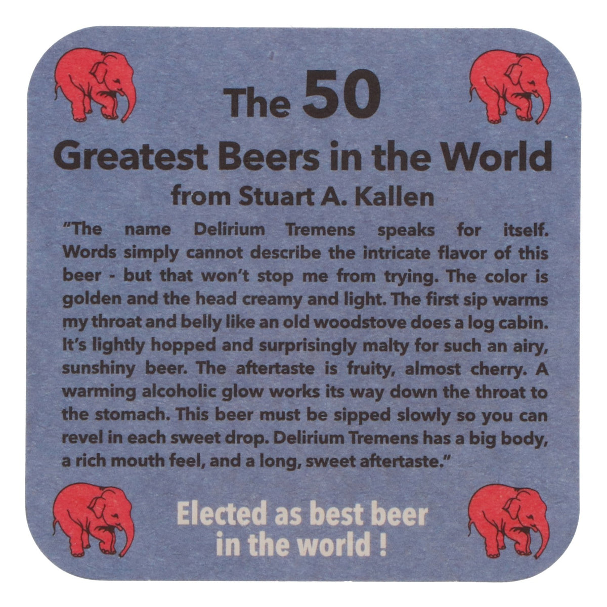 100x sottobicchieri Delirium Bier Bierdeckel Sottobicchieri in vetro Accessori da bar 9x9 cm – Vista 4