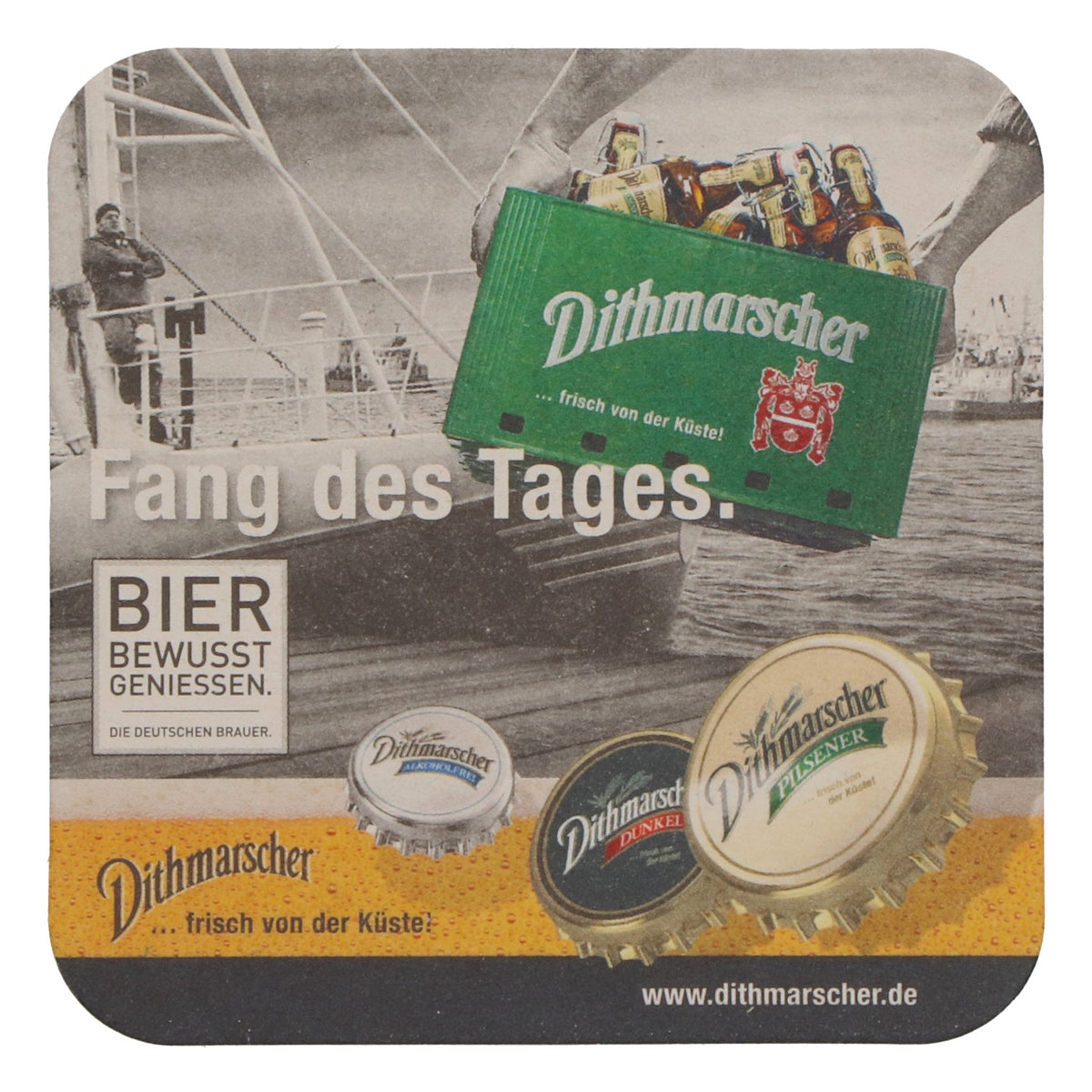 100 sottobicchieri da birra Dithmarscher "La pesca del giorno" - Accessori da bar – Vista 4