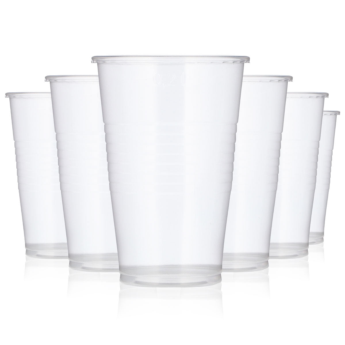 set di 100 bicchieri monouso 0,2 l in plastica Eco Line Bicchieri da festa – Vista 4