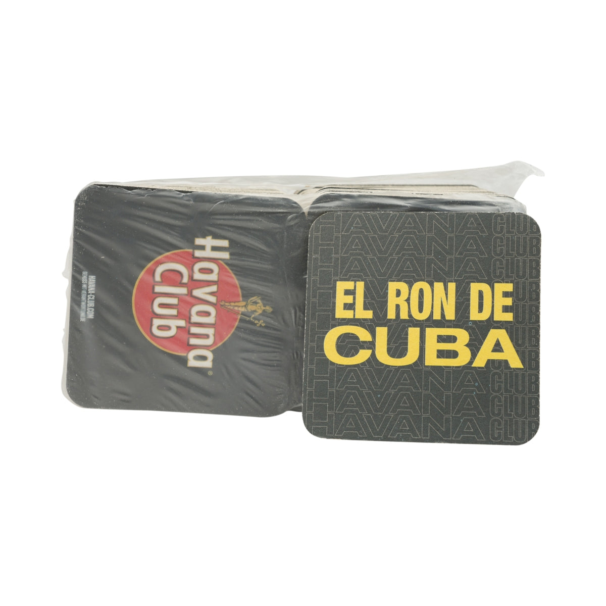 100 sottobicchieri Havana Club Rum nero 9x9 cm sottobicchieri da birra in feltro per bicchieri da tavolo – Vista 2