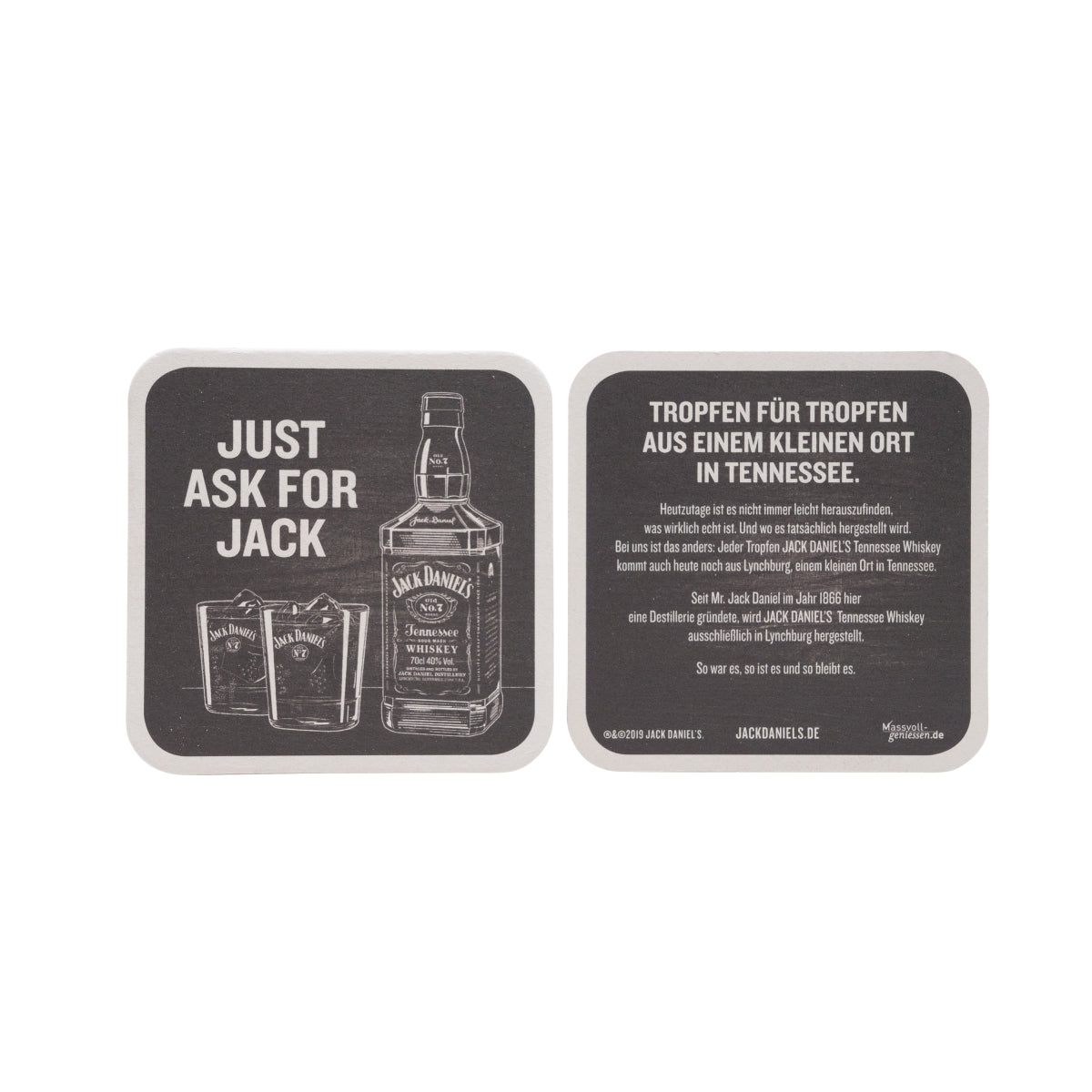 100x Jack Daniels Whiskey sottobicchieri versione piccola carta – Vista 2