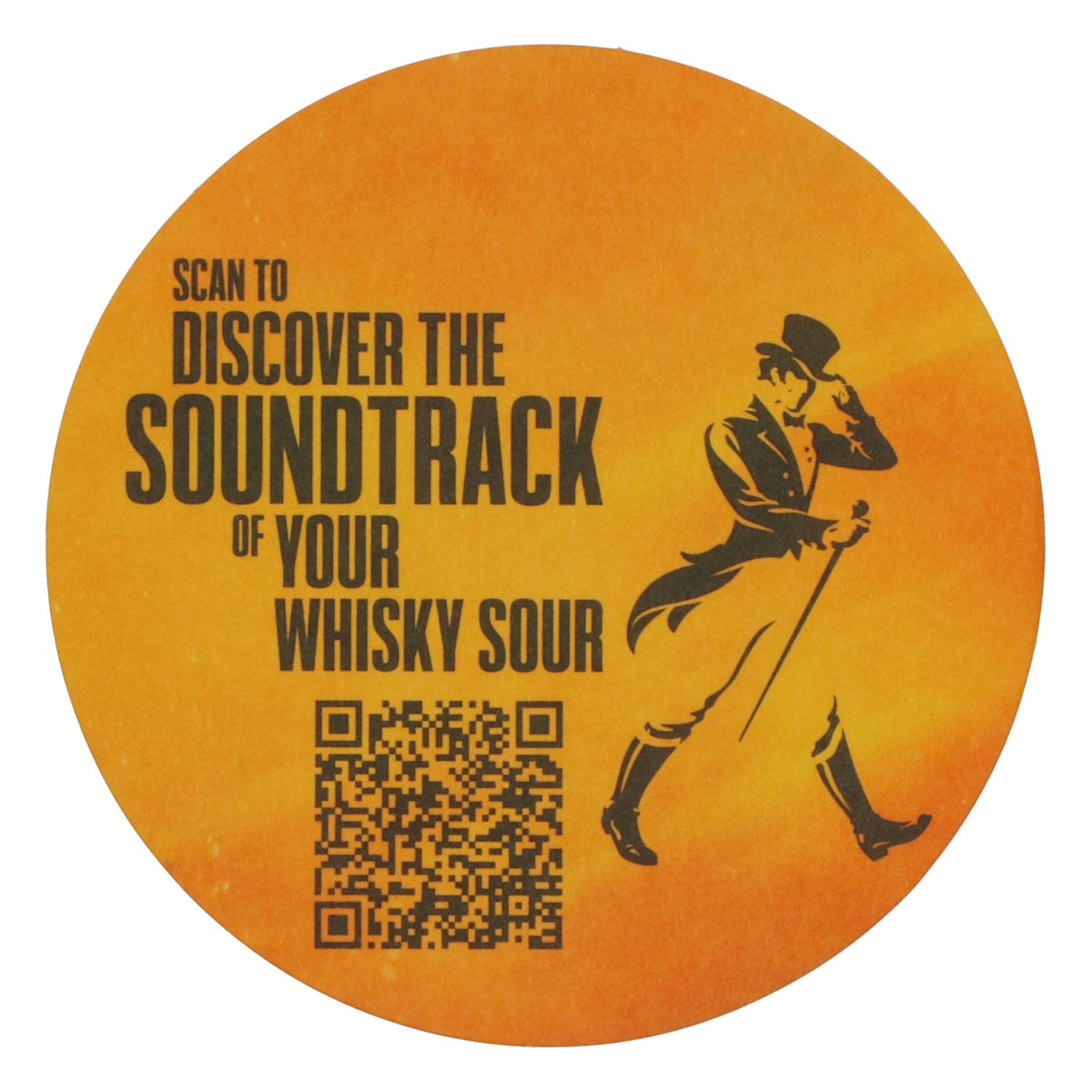 100 sottobicchieri anti-goccia per whisky Johnnie Walker, arancioni – Vista 3