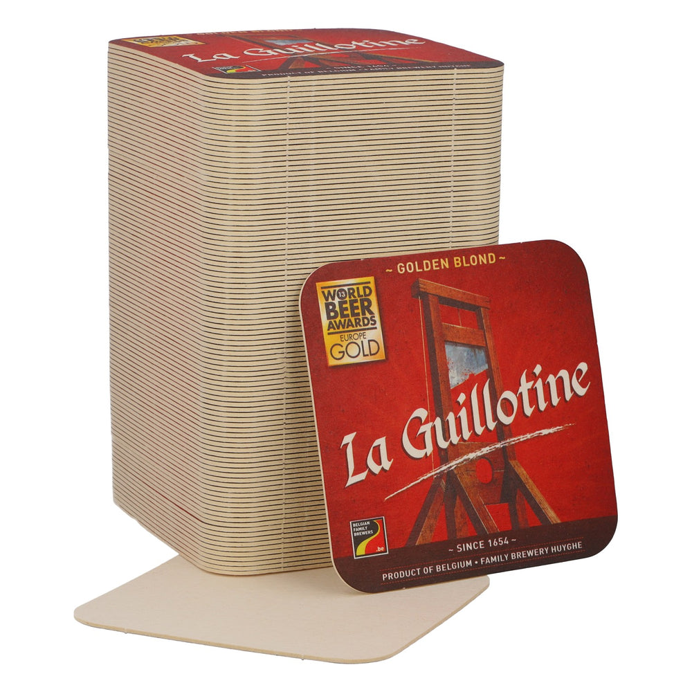 100x La Guillotine Birra Sottobicchieri Sottobicchieri in vetro Accessori da bar