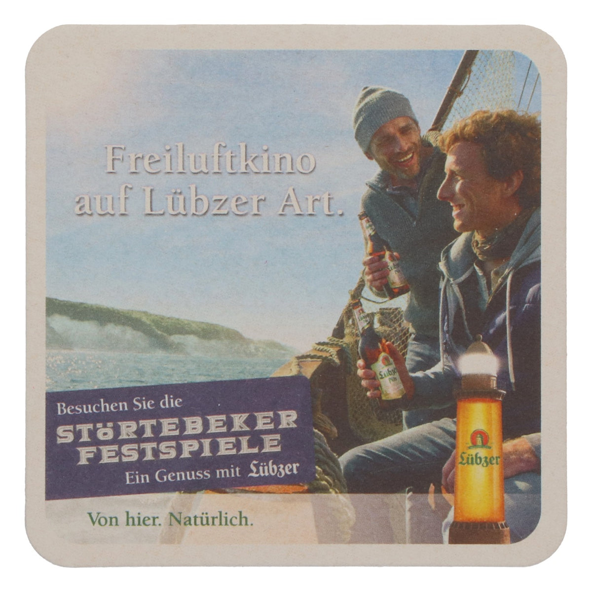 100 sottobicchieri da birra "Lübzer Bier" con motivo "Cinema all'aperto in stile Lübze" - nuova edizione "Bar" – Vista 4