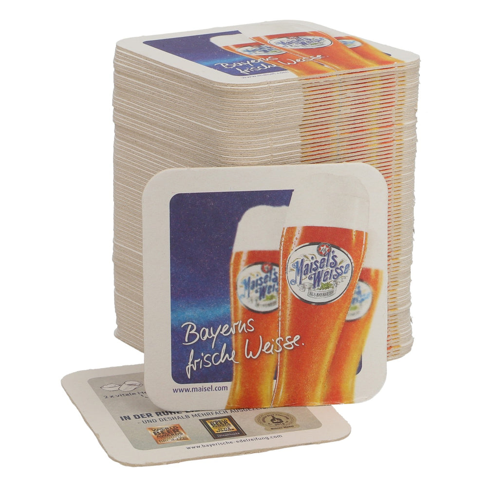 100 sottobicchieri Maisels Weisse 9,4x9,4 cm Accessori da bar freschi della Baviera