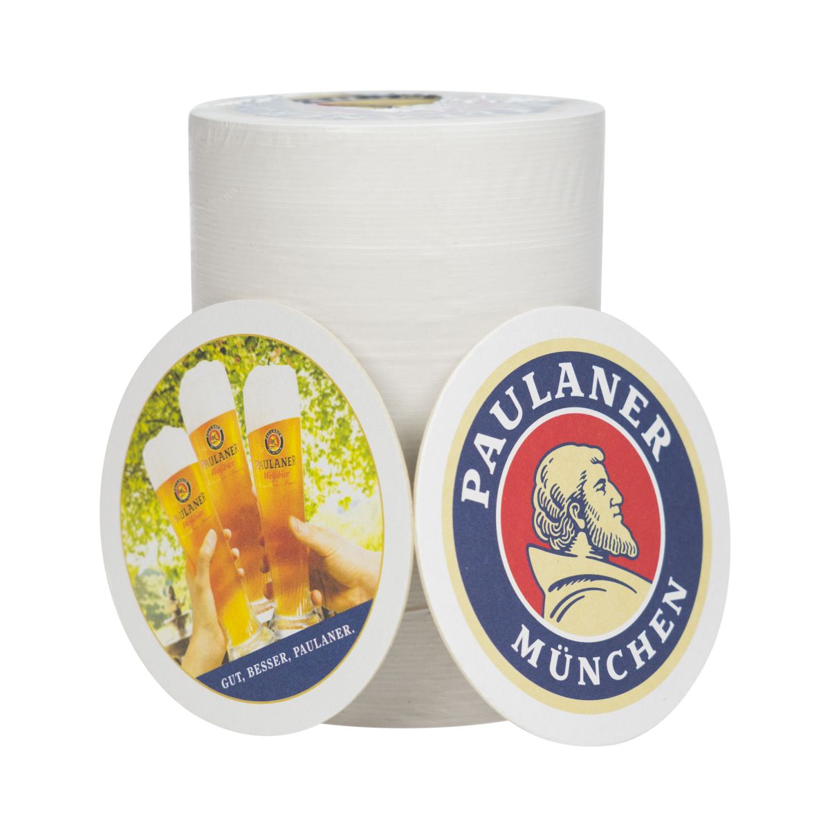 100 sottobicchieri Paulaner sottobicchieri antigoccia sottobicchieri in feltro Ø10,5 cm