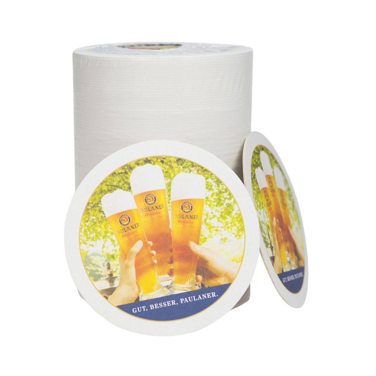 100 sottobicchieri Paulaner sottobicchieri antigoccia sottobicchieri in feltro Ø10,5 cm – Vista 3