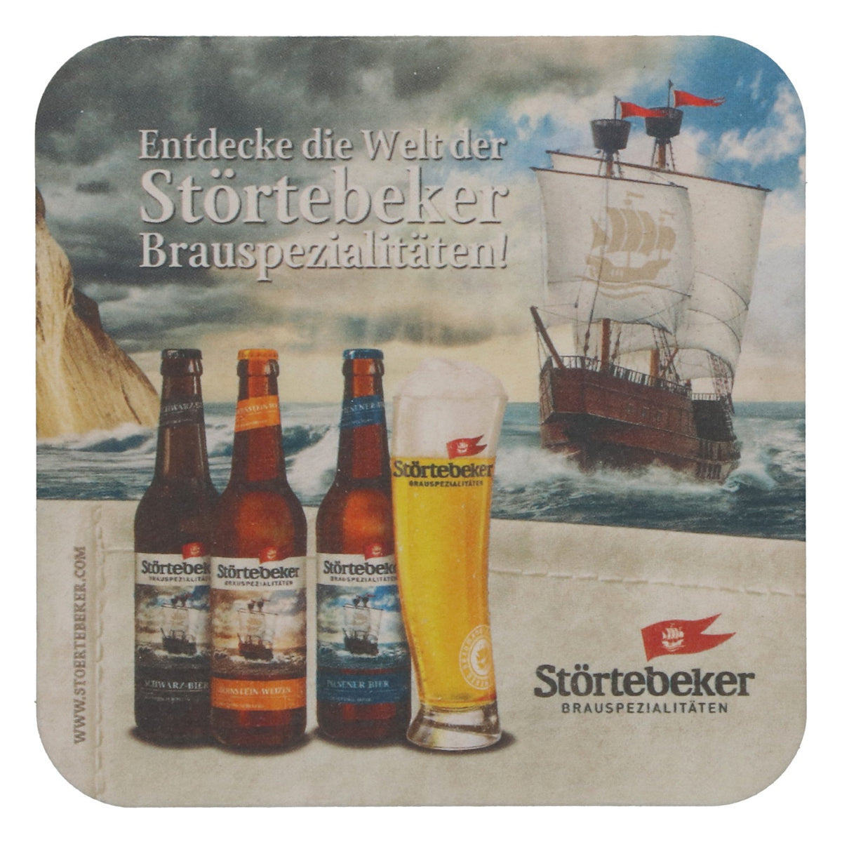 100 sottobicchieri da birra Störtebeker, Pilsener, per bar e feste, nuovi – Vista 3