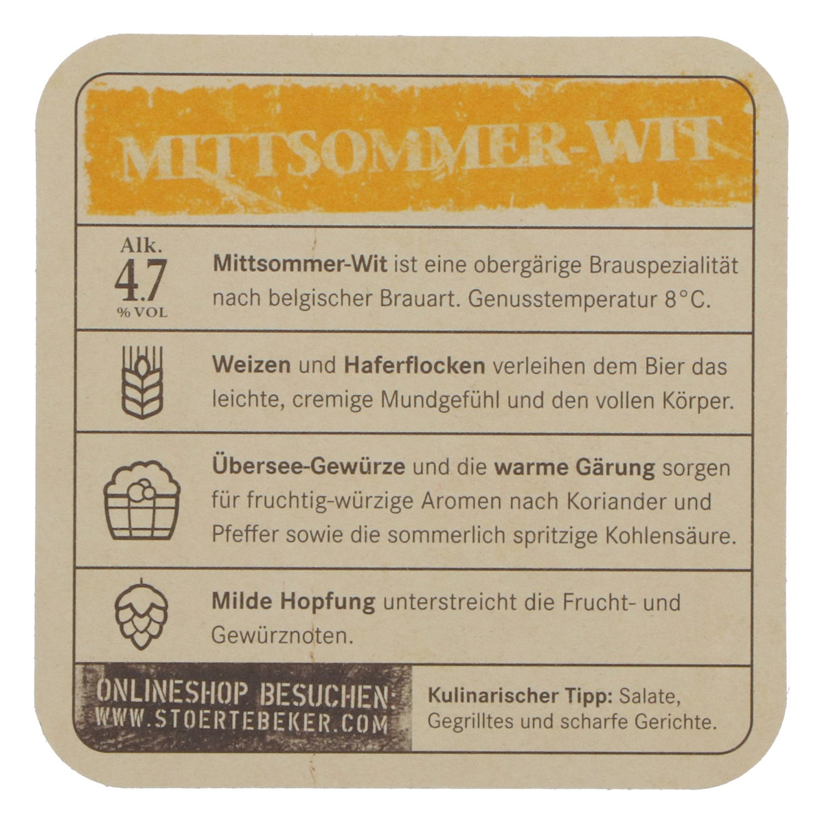 100 sottobicchieri Störtebeker "Mittsommer-Wit" - Accessori da bar – Vista 3