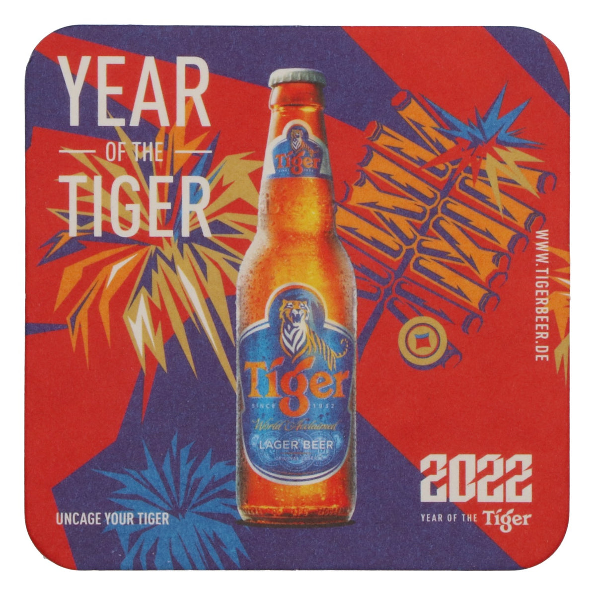 100x Sottobicchieri Tiger Bier Sottobicchieri in vetro Sottobicchieri 2022 – Vista 3