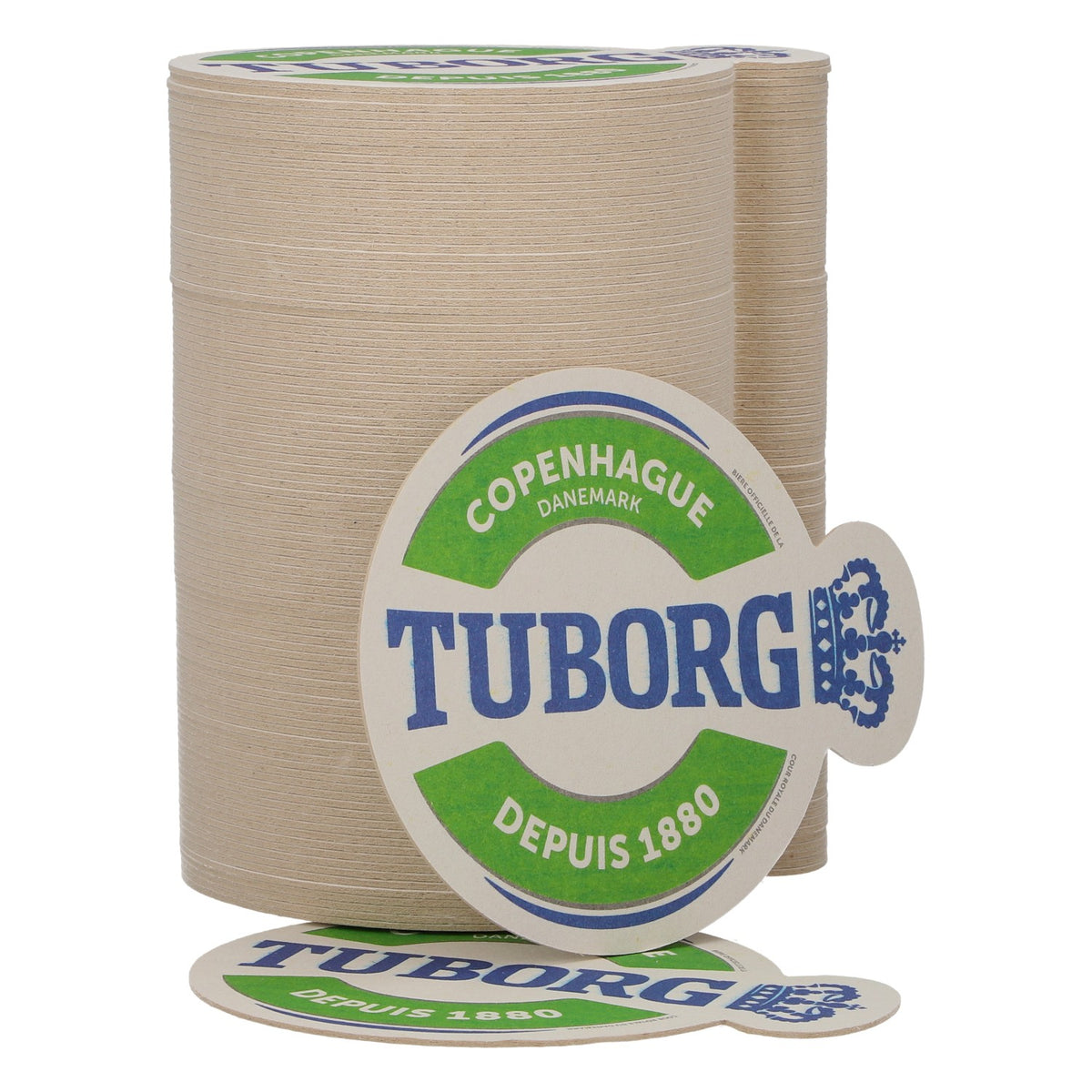 100 sottobicchieri Tuborg, Copenaghen, Danimarca, dal 1880, verde