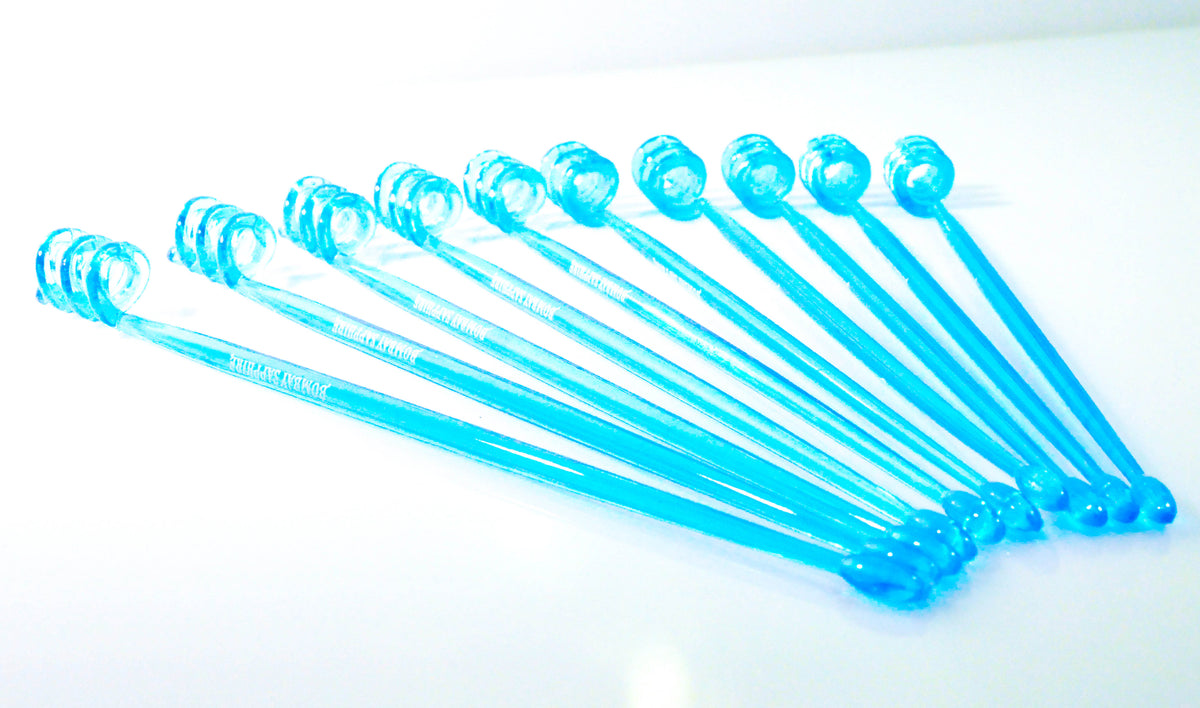 10x Bombay Sapphire Gin Stirrer Mescolatore Accessori da bar Punta ricurva – Vista 4