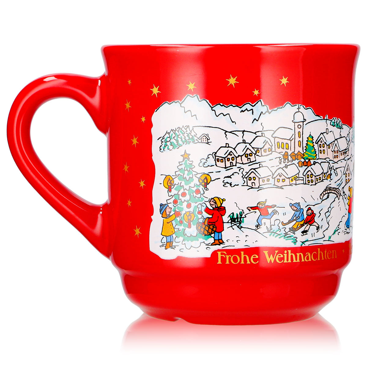 12 tazze da vin brulé Mohaba, modello 8000, "Buon Natale", invernali, rosso fuoco, 0,2 l, graduate – Vista 4
