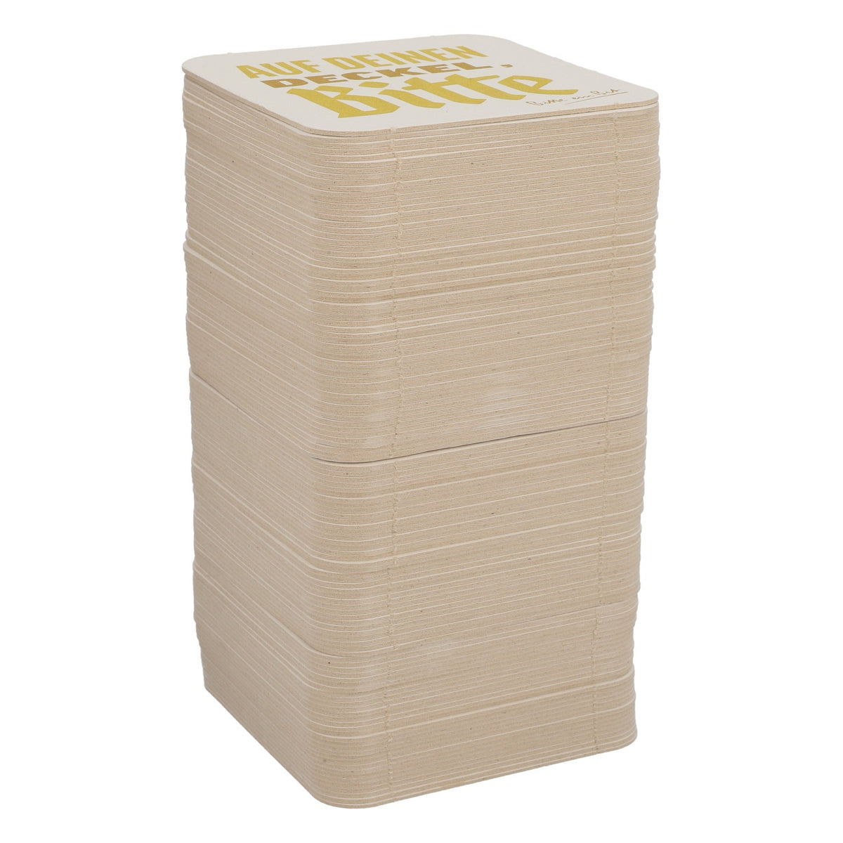 125 sottobicchieri Bitburger Bier 9x9 cm "Auf deinen Deckel Bitte" (Sul tuo sottobicchiere, per favore) Retro "Euro 2024" – Vista 2