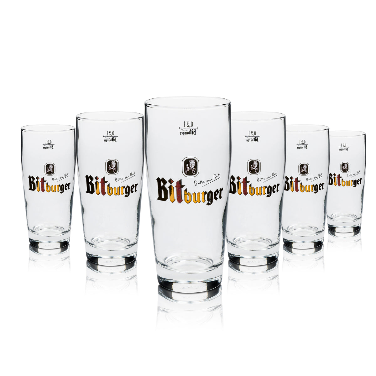 12 bicchieri da birra Bitburger 0,2 l Willi Becher – Vista 5