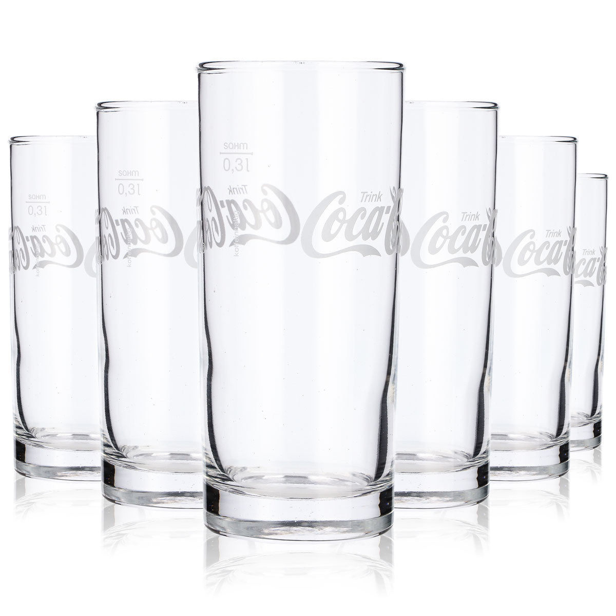 12 bicchieri long drink Coca Cola da 0,3 l con scritta orizzontale Sahm – Vista 6