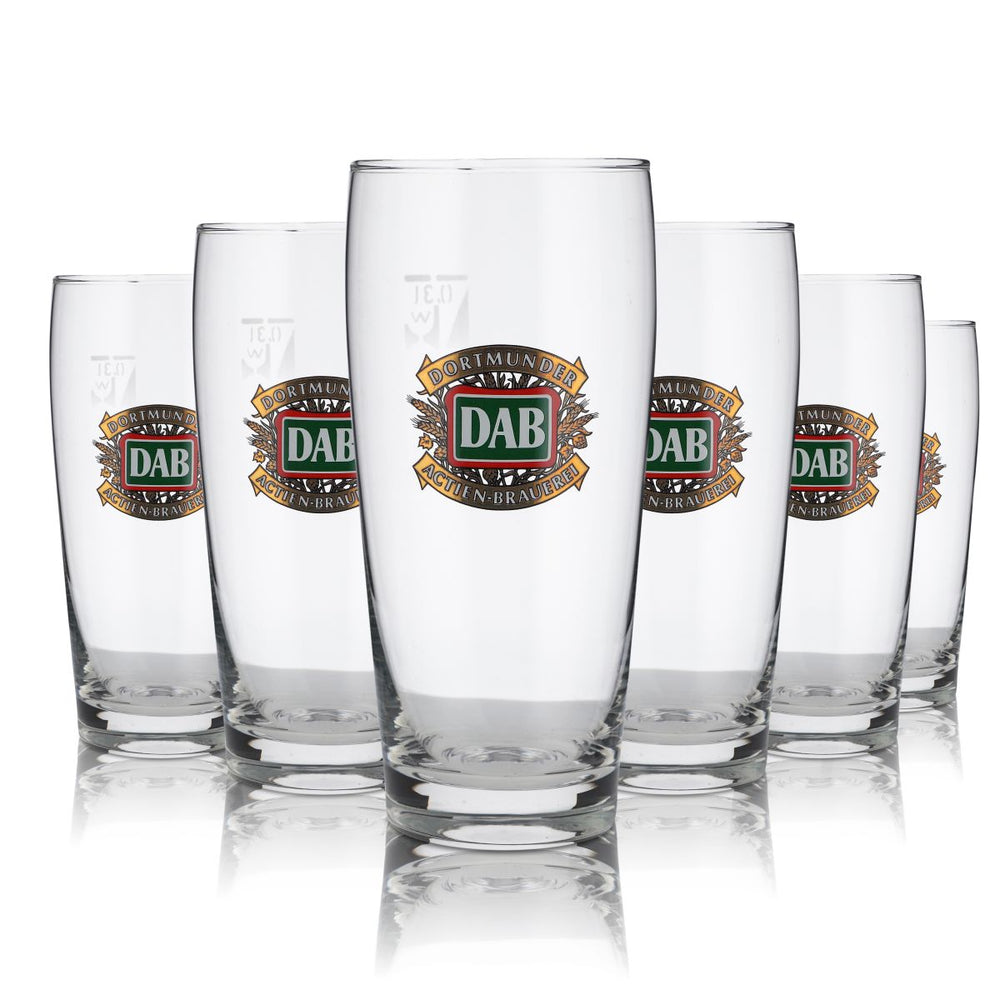 12 bicchieri DAB in vetro da 0,3 l Willi Becher Set di bicchieri da birra Dortmunder Aktien Brauerei