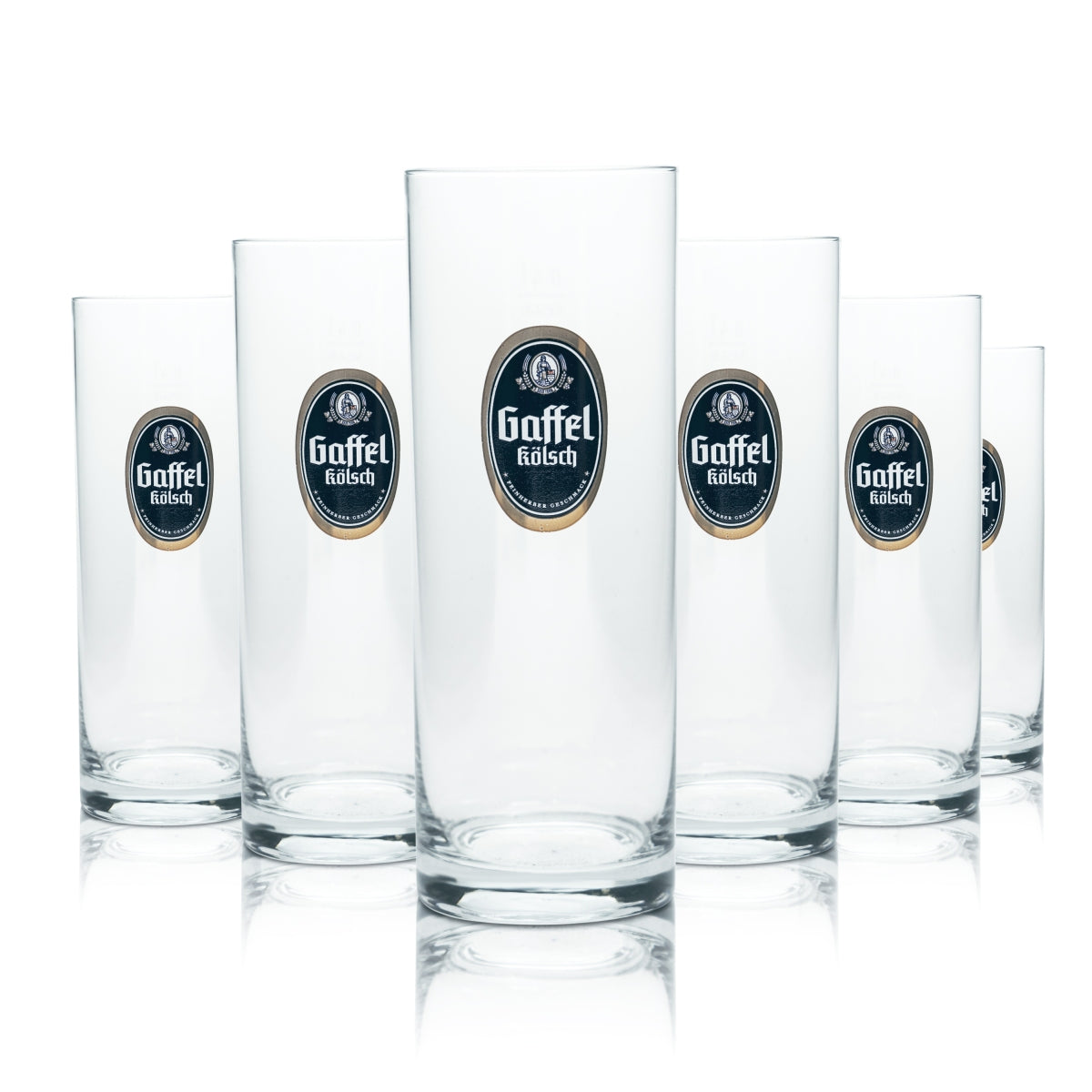 12 bicchieri da birra Gaffel Kölsch 0,4 l bicchieri da birra a forma di bastone Colonia pub gastro bar Alt