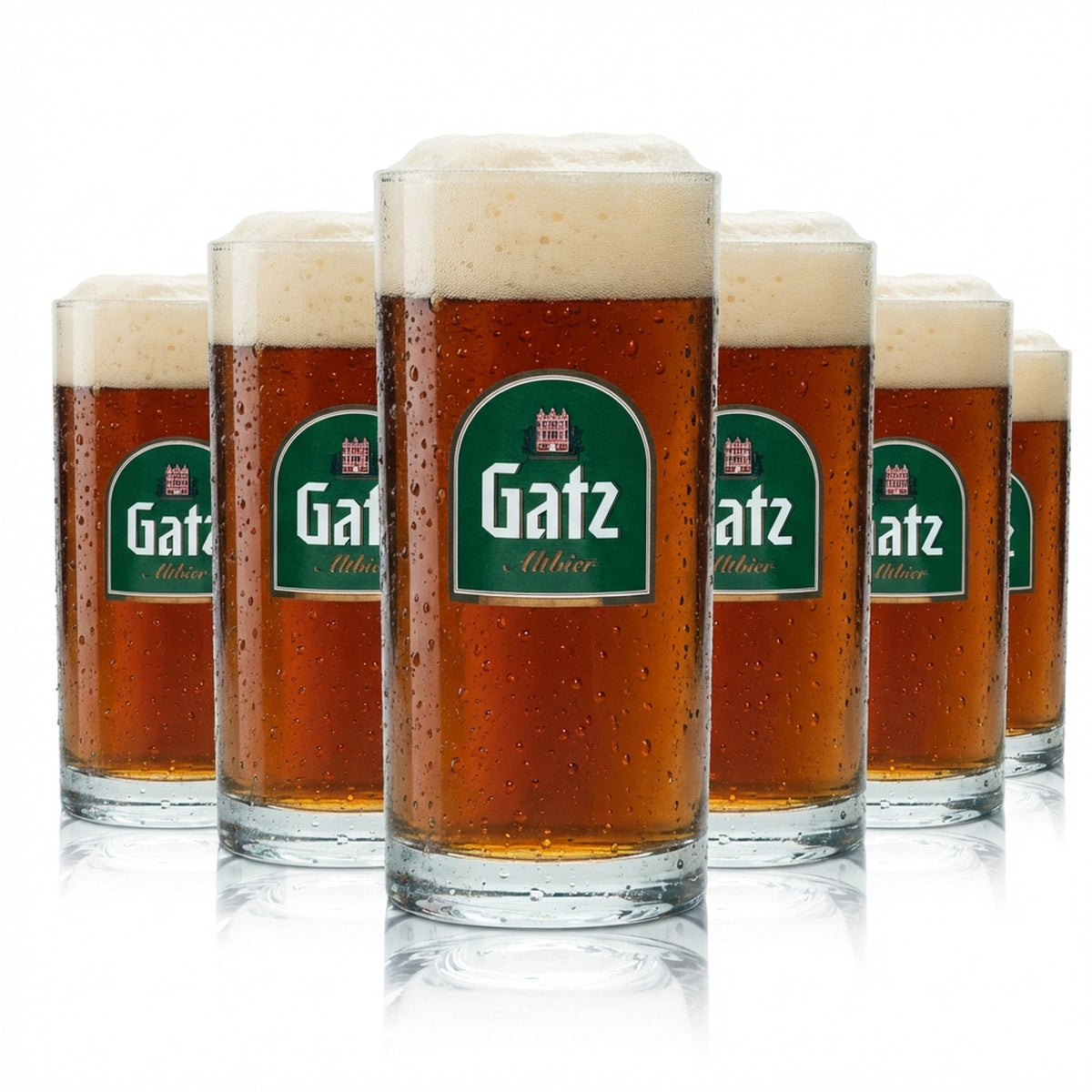 12 bicchieri da birra Gatz 0,2 l bicchieri da birra Altbier Willi Beer Weiler Brauerei