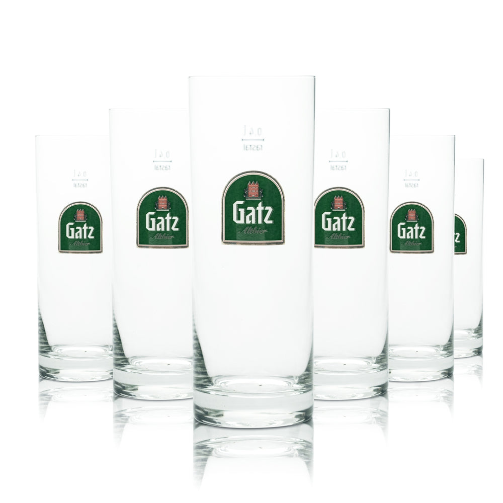 12 bicchieri da birra Gatz in vetro da 0,4 l, forma alta, birra Alt Brauerei Kölsch Gastro Eiche