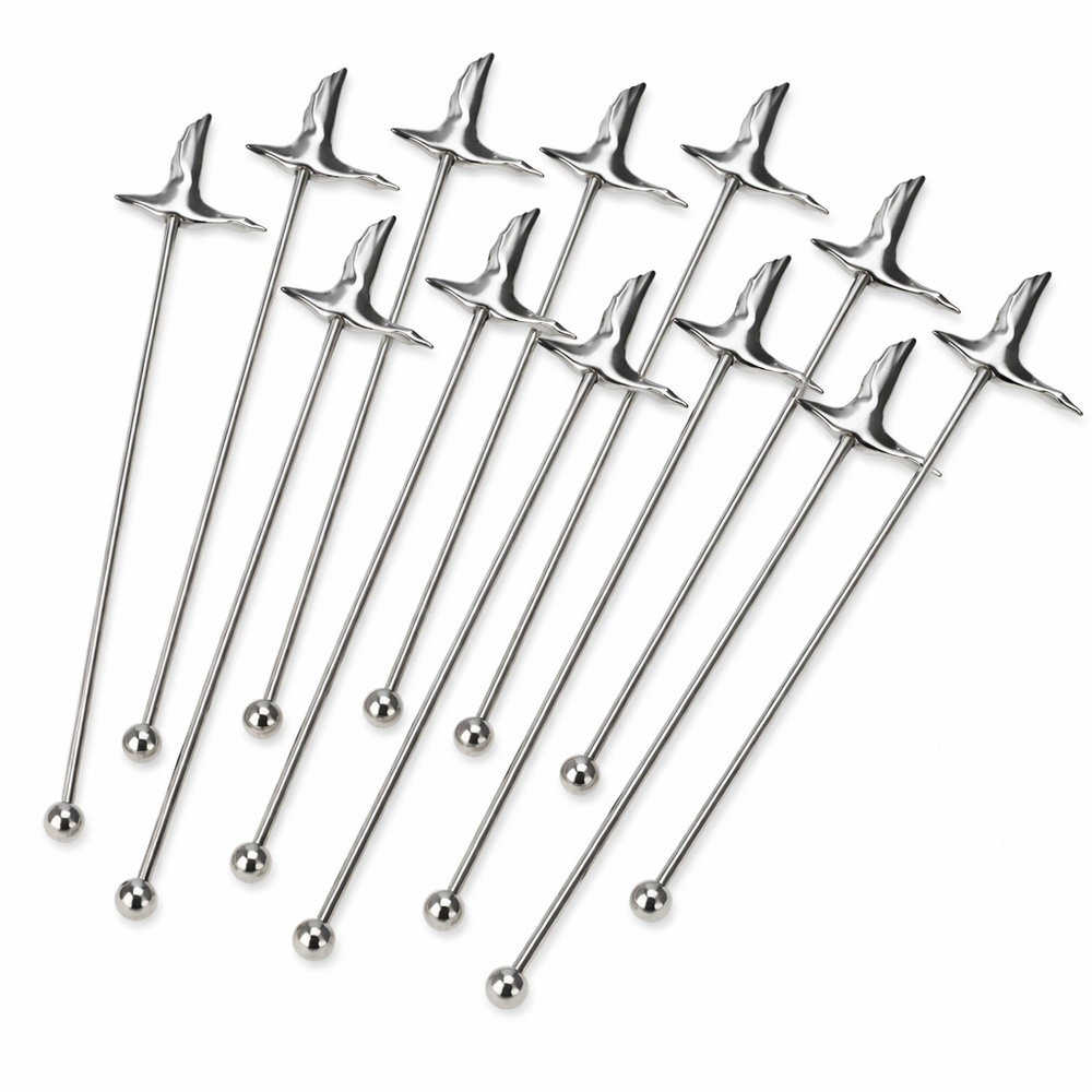 12x Grey Goose Vodka Acciaio inossidabile Stirrer "Oca" Mescolatore Accessori da bar in metallo