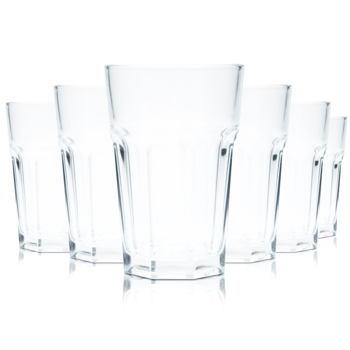 12 bicchieri da cocktail long drink Pasabahce da 0,3 l con bordo OHNE BRANDING Aperitif
