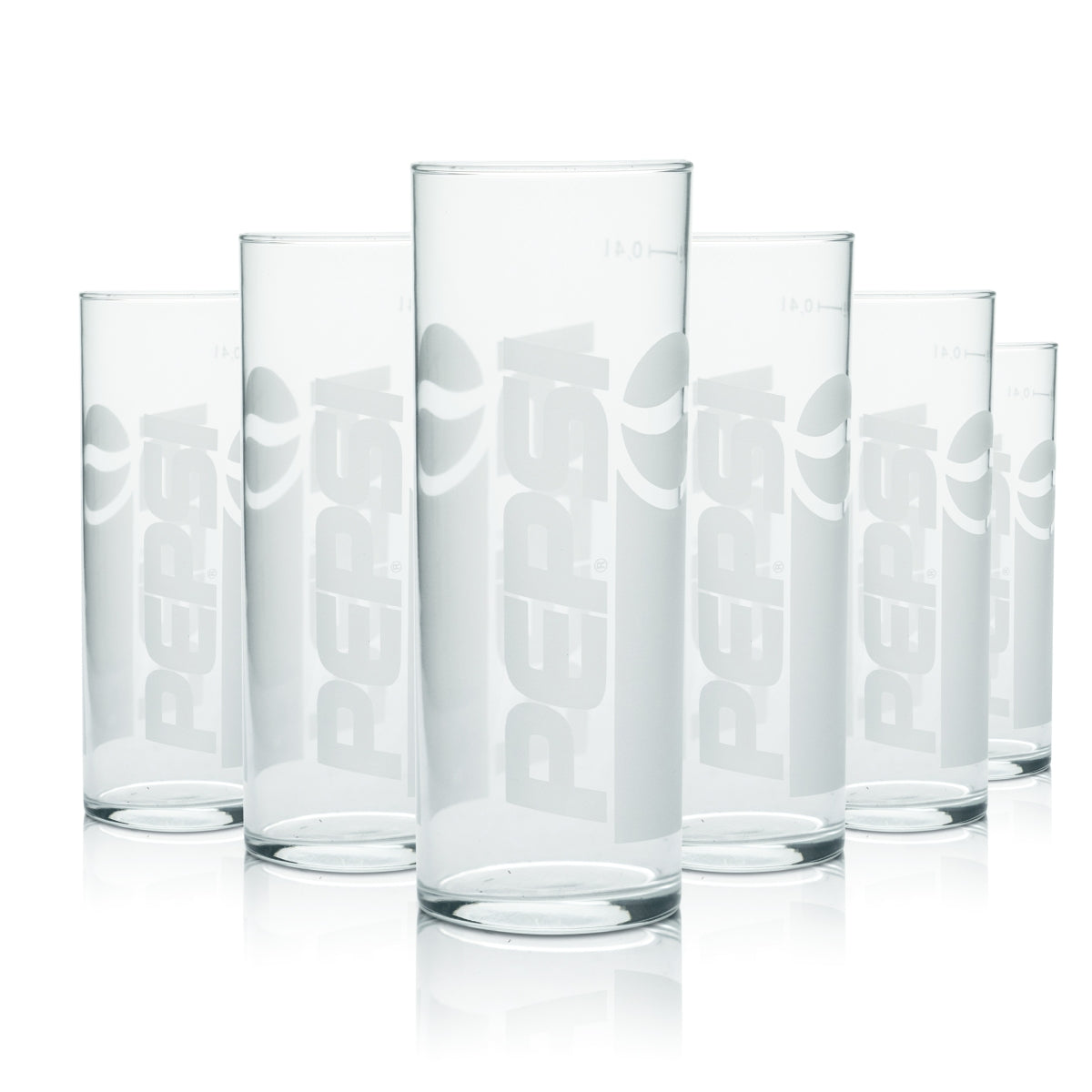 12 bicchieri Pepsi da 0,4 l Tumbler Bicchieri per bibite analcoliche Cola Gastronomia Calibrati