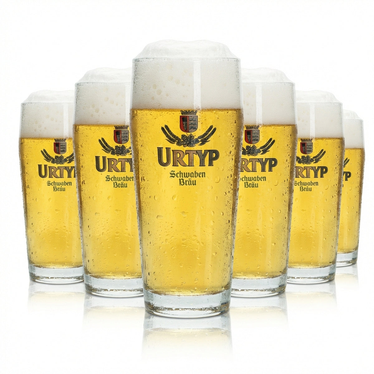 12 bicchieri da birra Schwaben Bräu 0,4 l Willi Becher Urtyp Sahm Brauerei