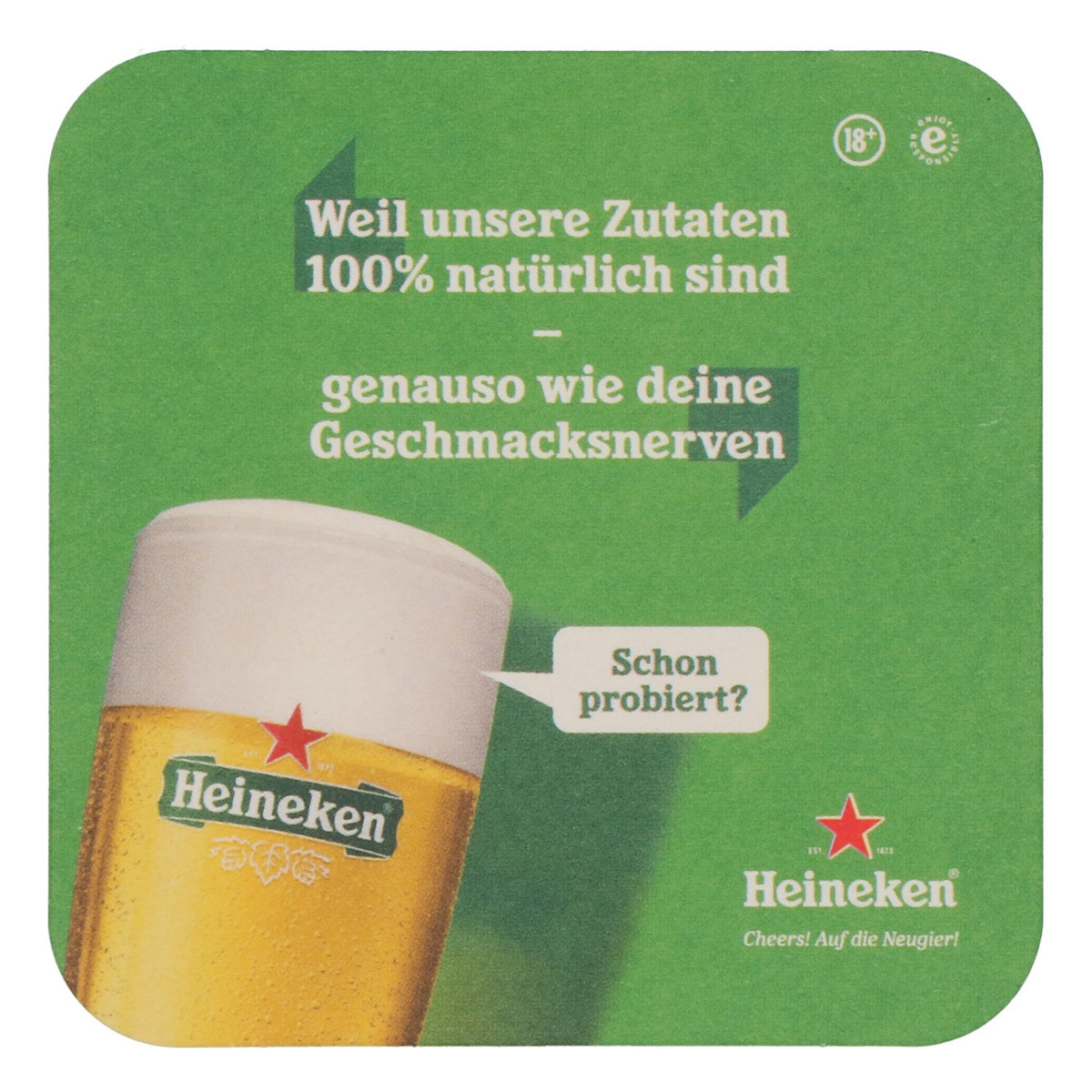 150 sottobicchieri Heineken 9,3x9,3 cm "...che è vegano?" – Vista 3