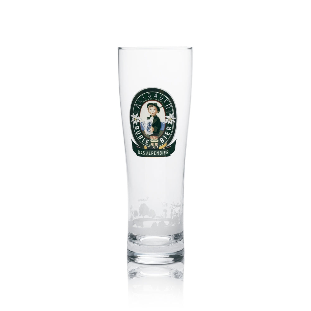 1x bicchiere da birra Allgäuer Büble Büble bicchiere da collezione 0,4 l