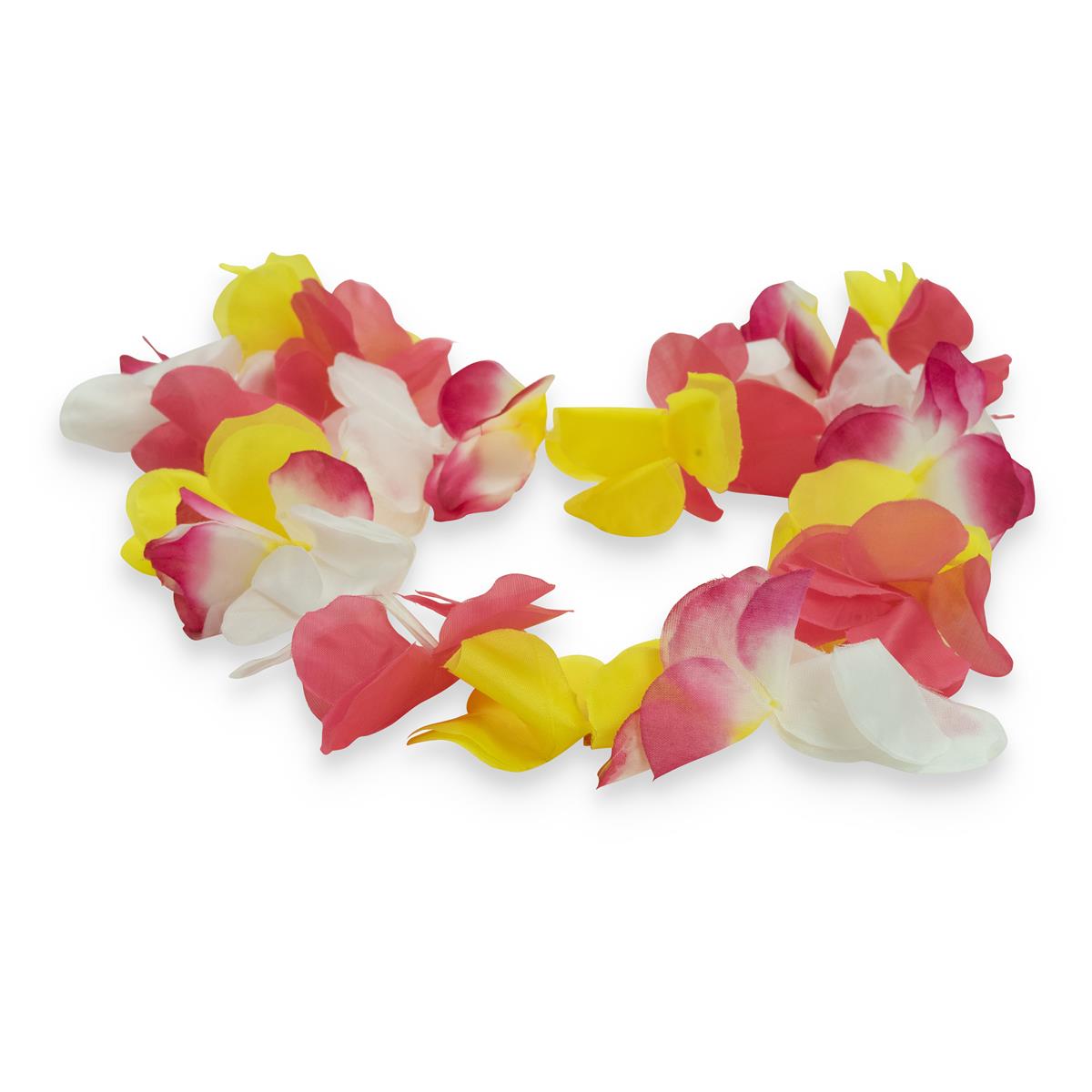 1x Aloha Ghirlanda di fiori Hawaii giallo rosa