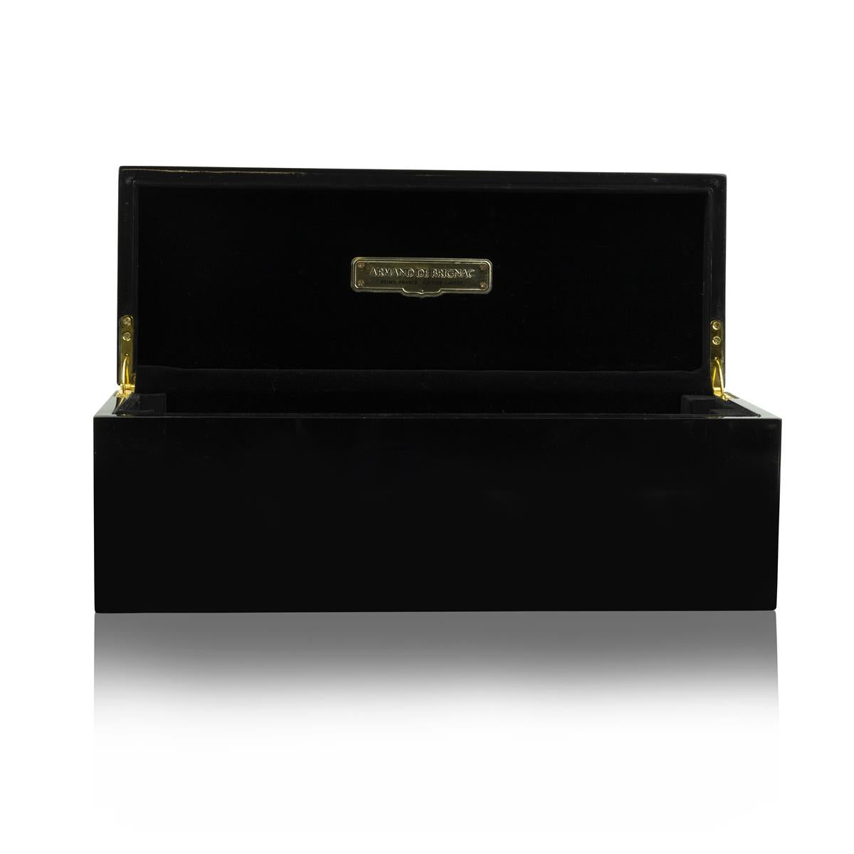1x Cassa per champagne Armand de Brignac dorata con finitura laccata pianoforte – Vista 3