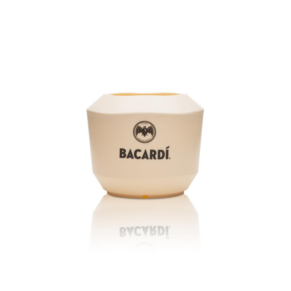 1x Bicchiere Bacardi Rum Bicchiere Noce di Cocco beige
