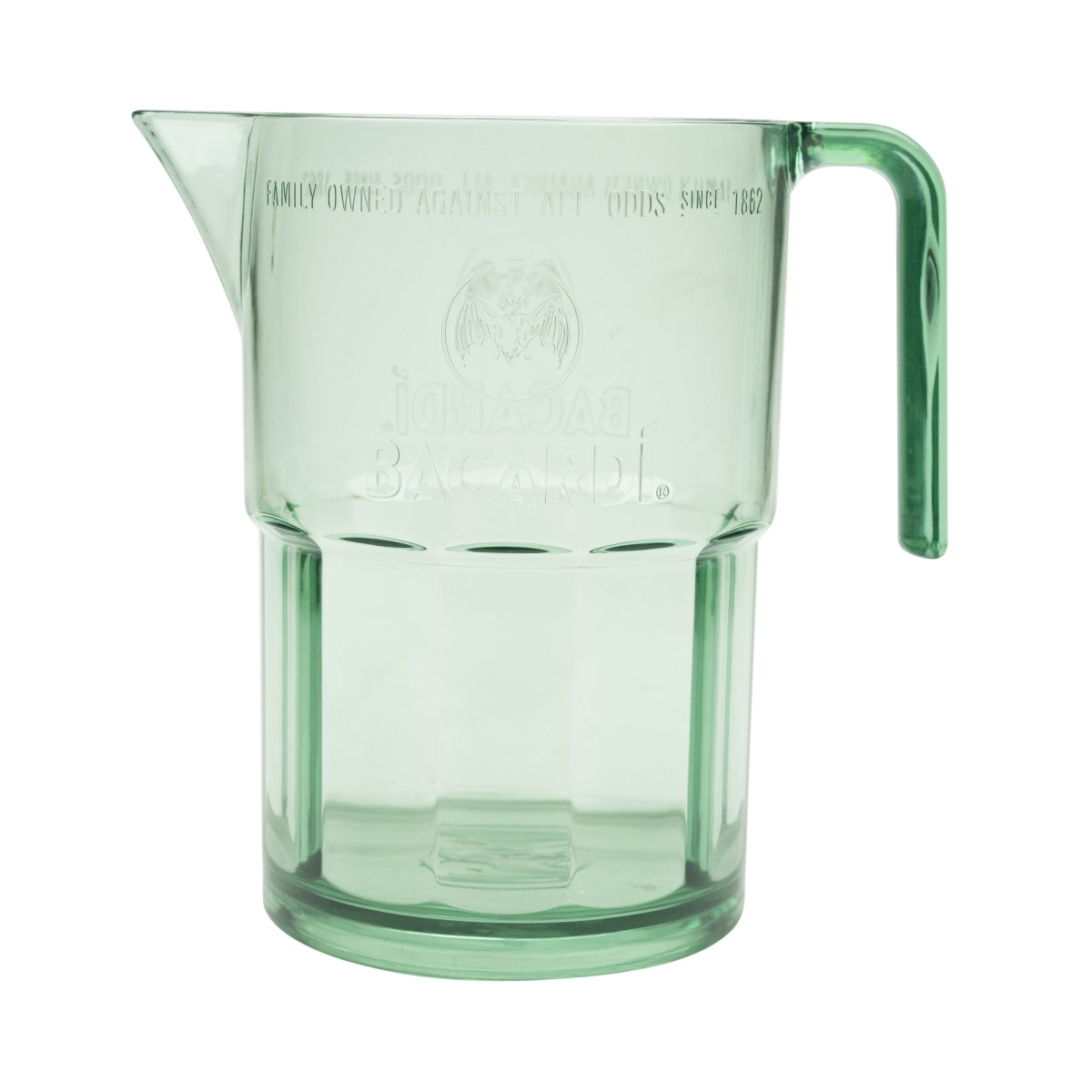 1x caraffa in plastica per rum Bacardi con manico – Vista 2