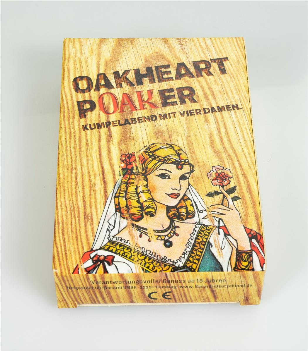 1x gioco di carte Bacardi Rum Oakheart