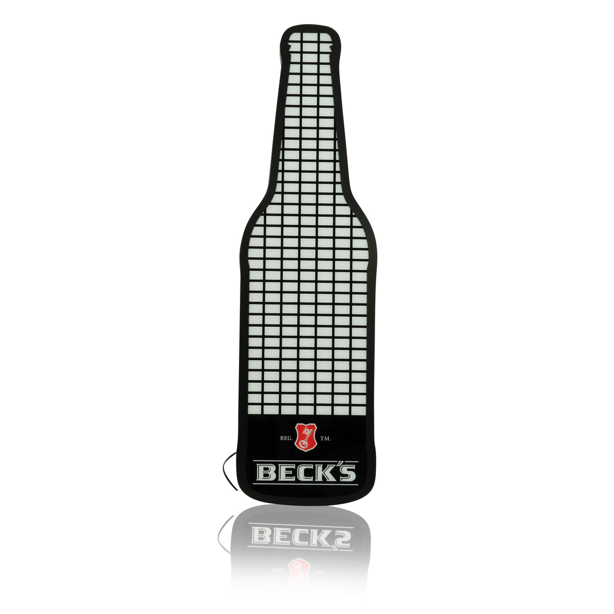 1x insegna luminosa Becks Bier 80x20 con bottiglie Equilizer – Vista 2