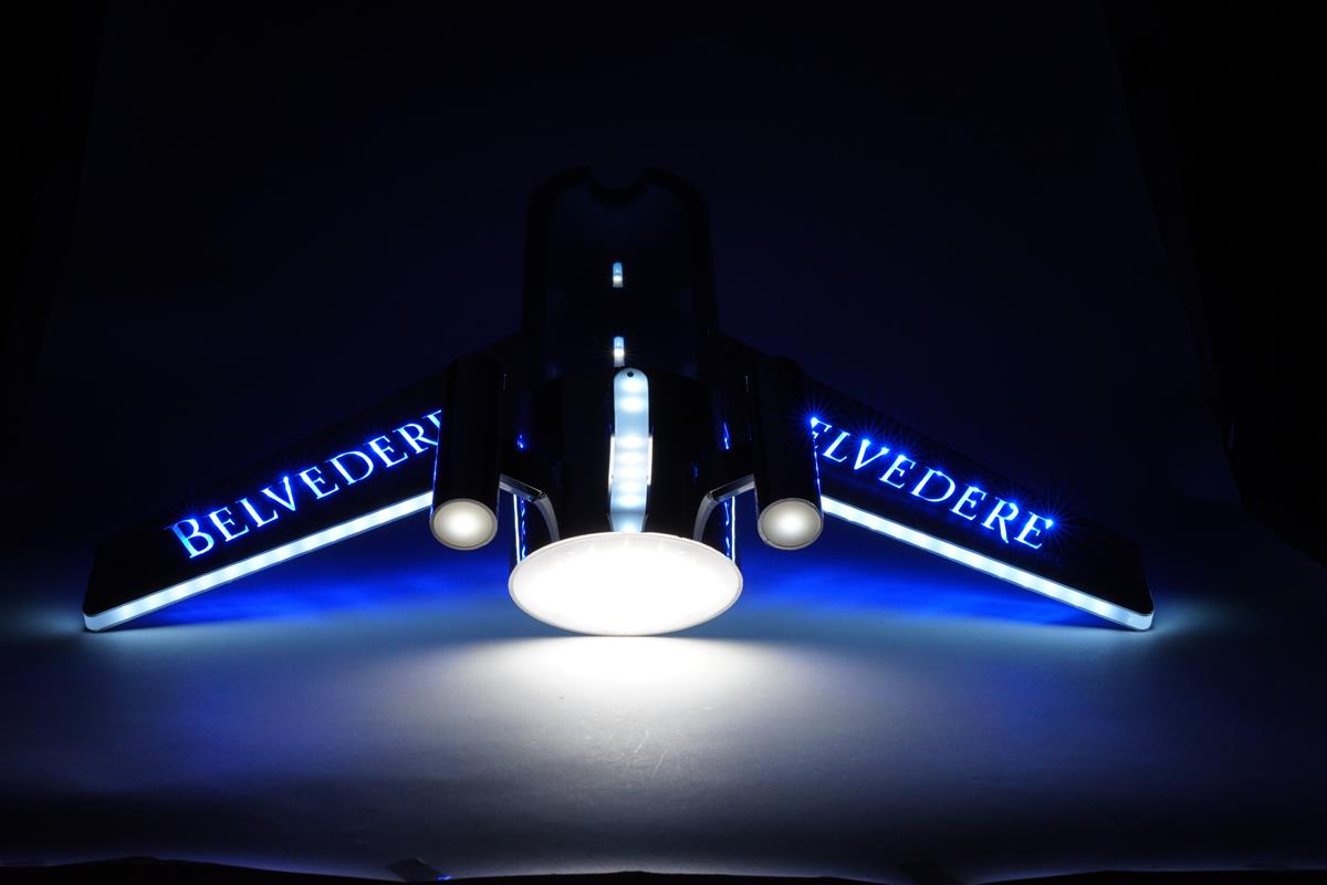 1x Belvedere Vodka Glorifier LED aereo – Vista 4