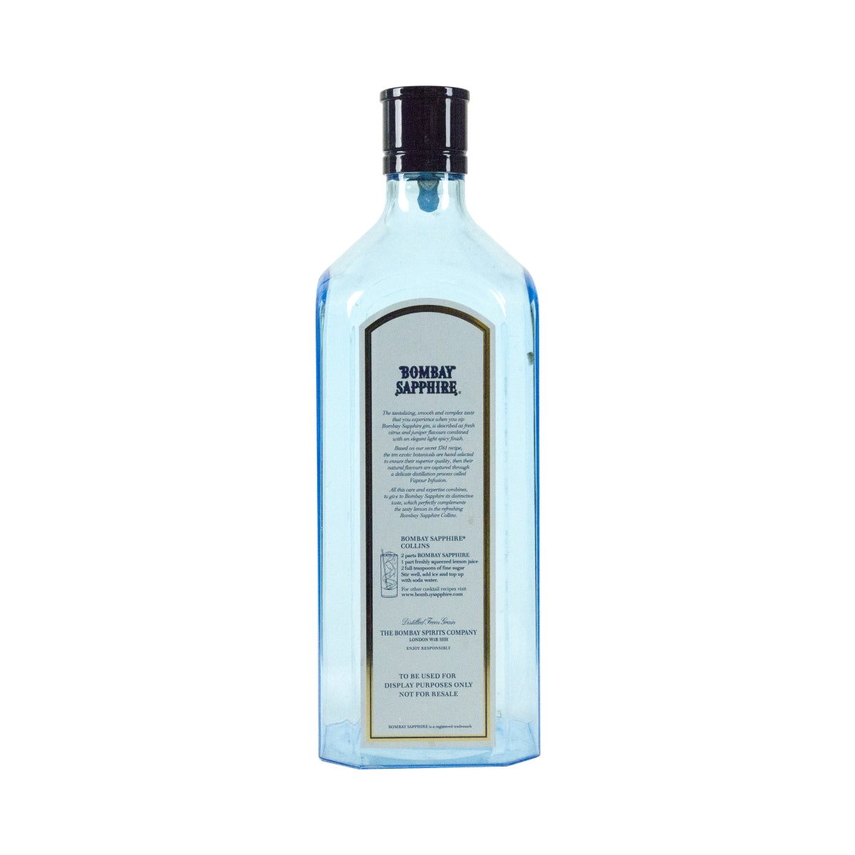 1 bottiglia Bombay Sapphire Gin da esposizione 6 l, plastica blu – Vista 2